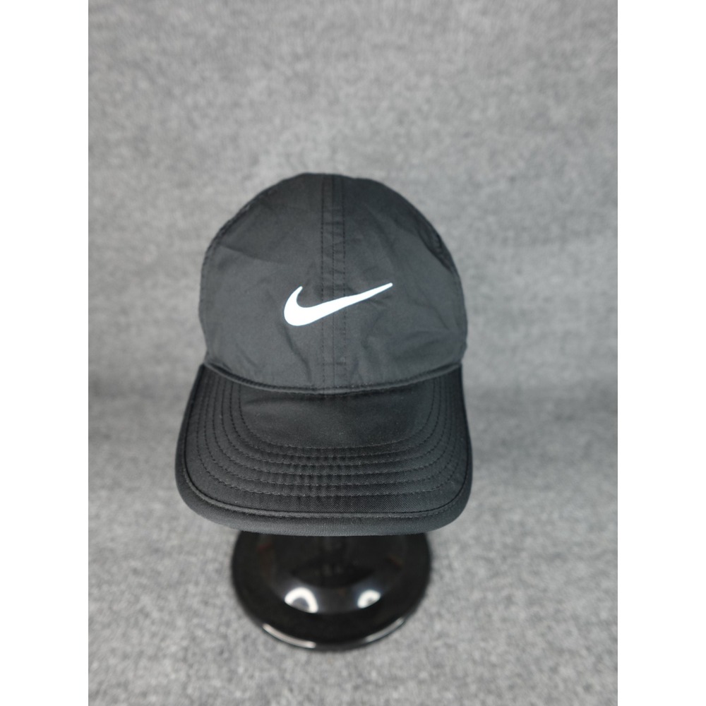 Nike Featherlight Dri-FIT Adjustable Running Hat Black 679424-010 Mens Womens